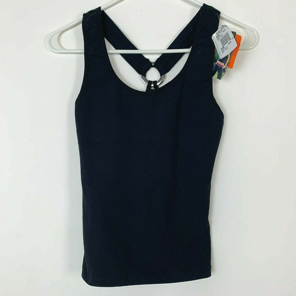 Compression Ring Racerback Tank Top XS-S Black - Picture 4 of 11